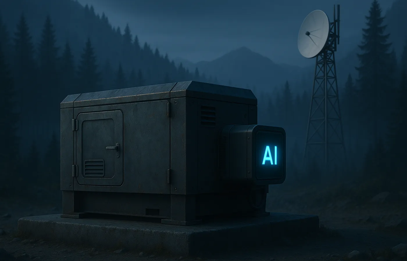 Isolated generator equipped with embedded artificial intelligence