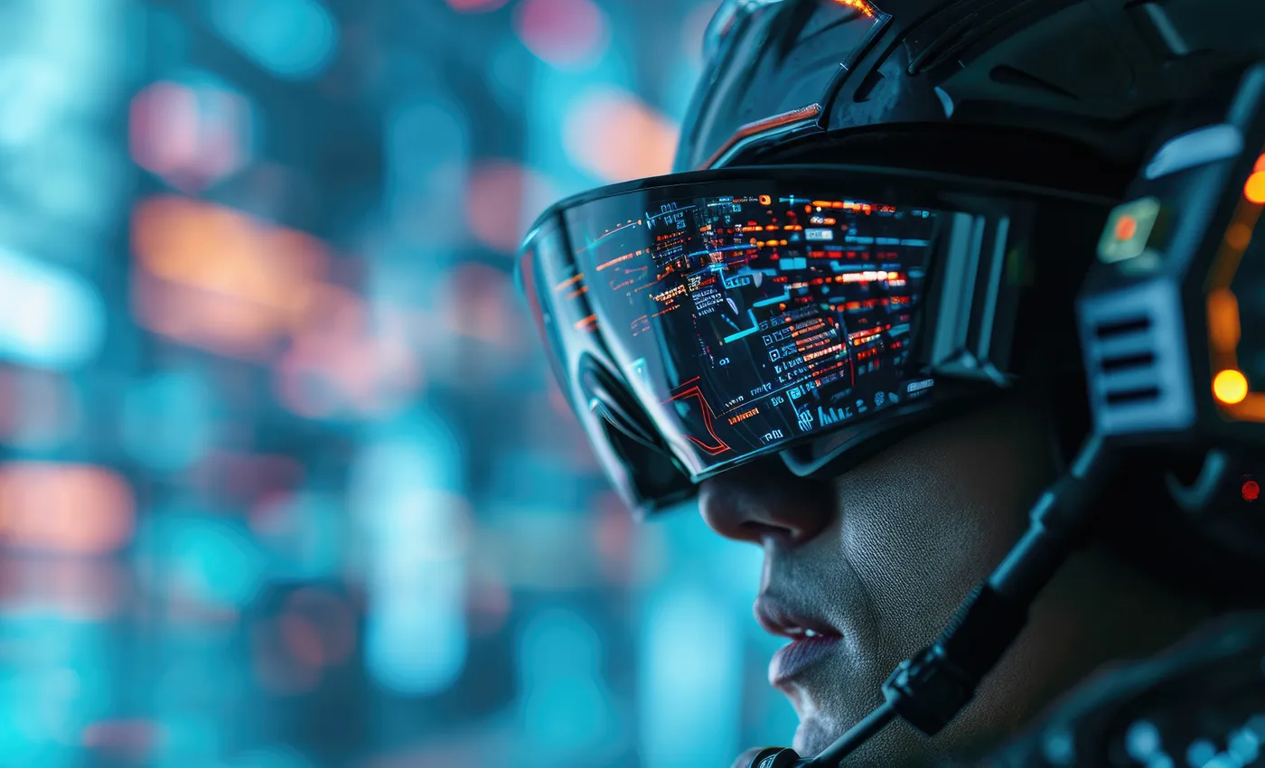 Operator using augmented visualization to understand the situation